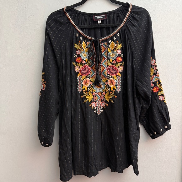 Johnny Was Clancy Peasant Blouse, Size Large - Picture 2 of 9